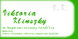 viktoria klinszky business card